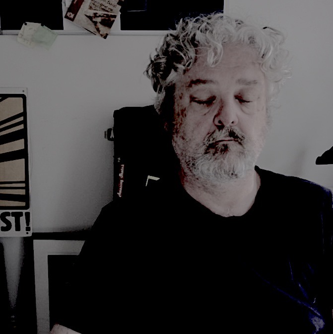 The author looking tired.